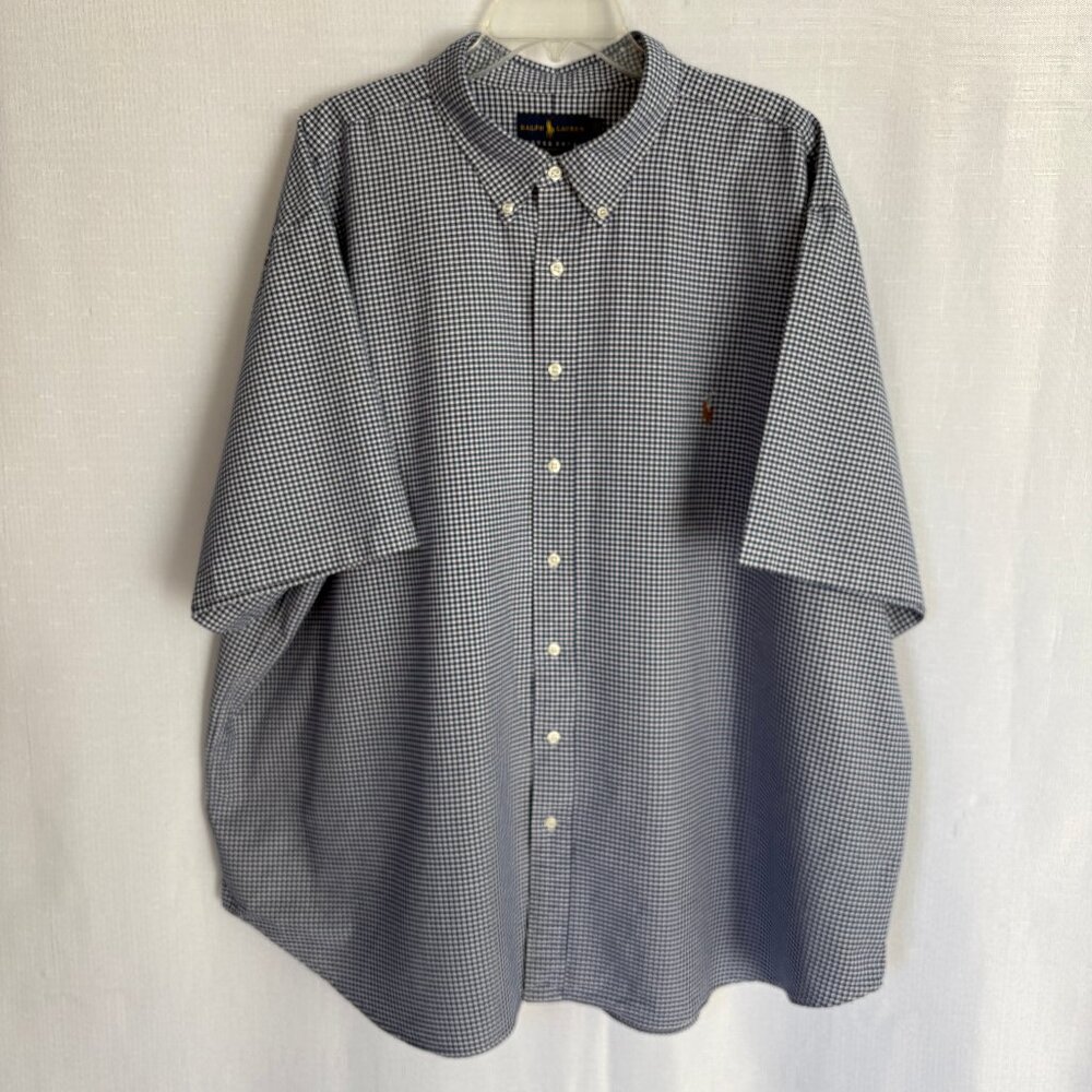 RALPH LAUREN Gingham Check Classic Fit Short Sleeve Shirt